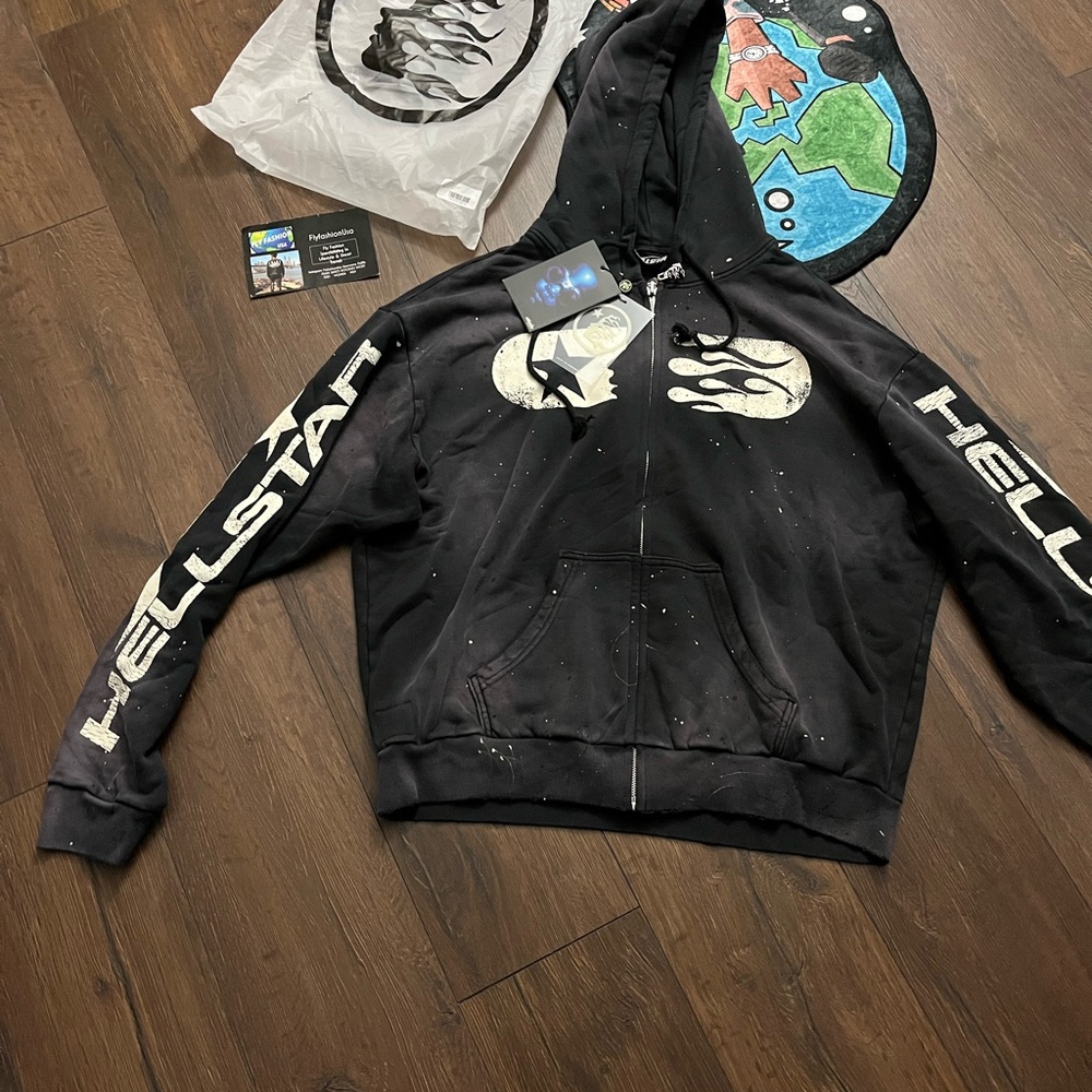 Black Hellstar Graphic Hoodie